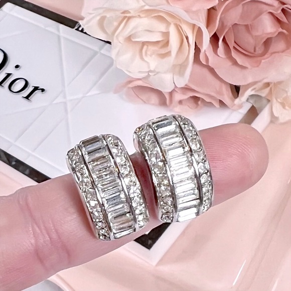 Dior Jewelry - Christian Dior Crystal Clip-On Earrings